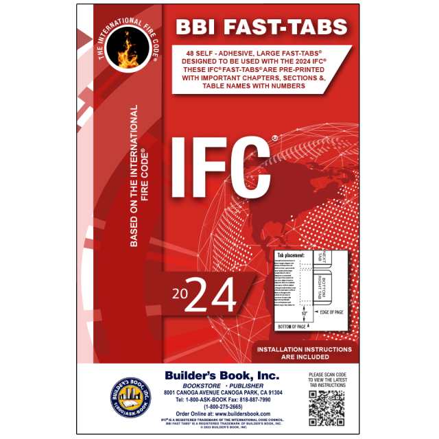 Buy 2024 International Building Code (IBC) Fast Tabs