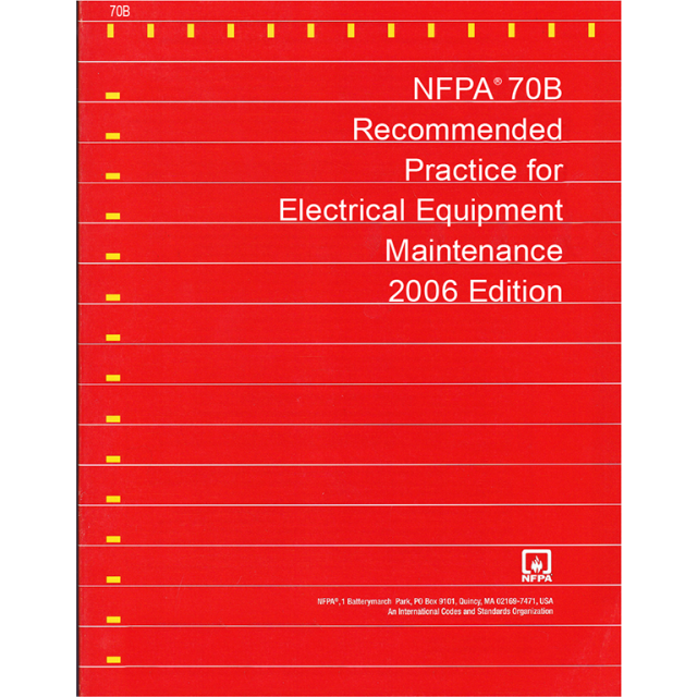 Buy NFPA 70B, Standard For Electrical Equipment Maintenance 2023 ...