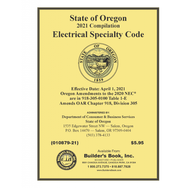 Buy 2021 OAR 918 Oregon Administrative Rules (Electrical Standard