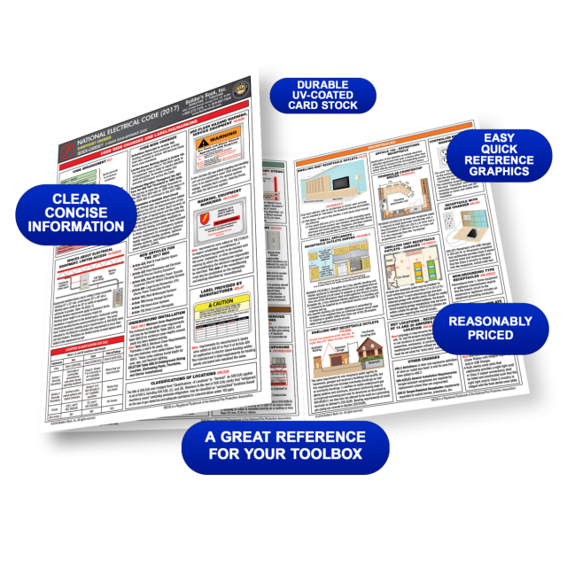 Electrical Residential RoughIn QuickCard Based on the 2017 NEC and