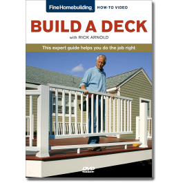 Fine Homebuilding How To DVD Build A Deck Builder S Book Inc Bookstore