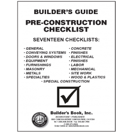 Builder's Guide To Pre-Construction Checklist Booklet