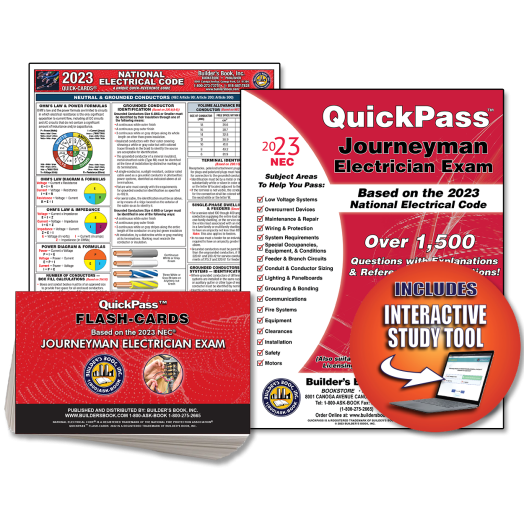 2023 Journeyman Electrician Exam QuickPass Study Guide Combo 15% Discount!