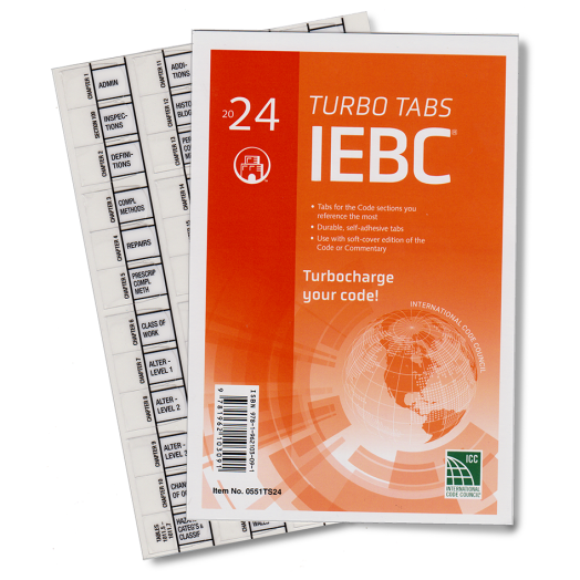 2024 International Codes CODES STANDARDS   2024 Iebc Turbotabs 