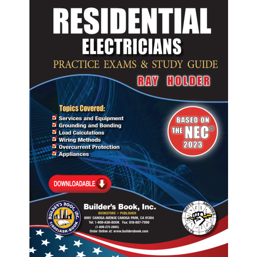 2023 Residential Electricians Practice Exams & Study Guide By Ray Holder - DOWNLOAD