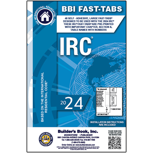 2024 International Codes CODES STANDARDS   Fast Tabs Irc 