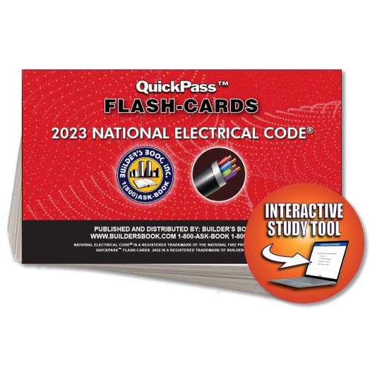 2023 National Electrical Code QuickPass Flash-Cards Online Access Key