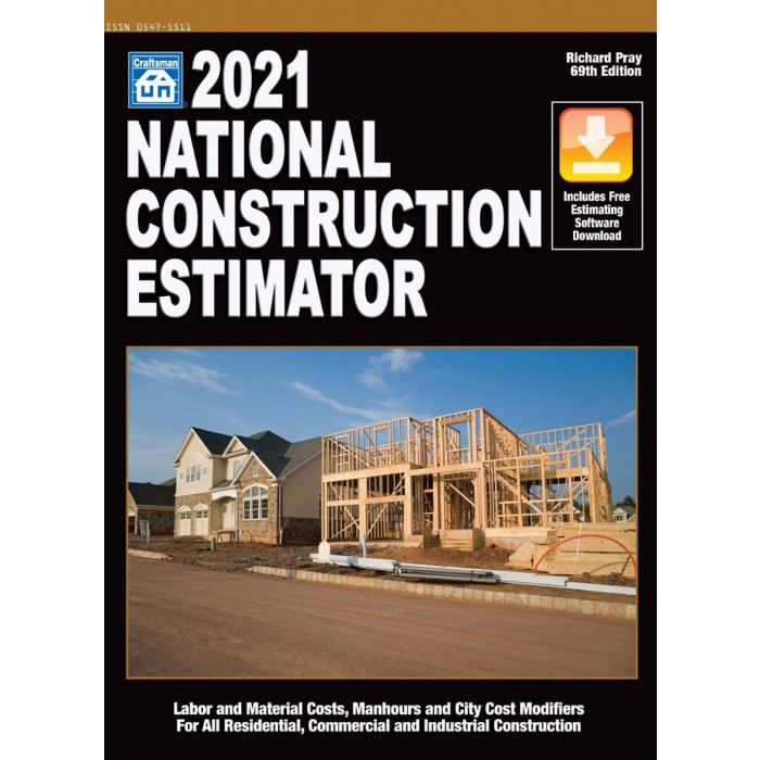 National Construction Estimator Book With Free Software Download