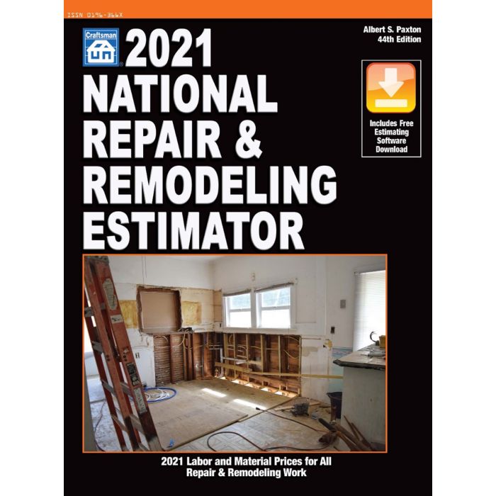 2021 National Repair Remodeling Estimator Book With Free Software Download